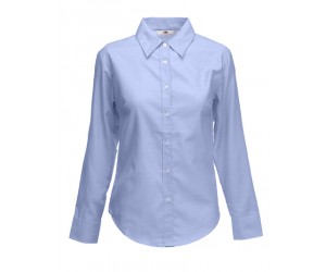 Fruit Of The Loom Lady-Fit Long Sleeve Oxford Shirt Ženska Košulja Dugih Rukava Oxford plava 65-002-OD