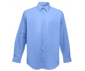 Fruit Of The Loom Long Sleeve Poplin Shirt Muška košulja Dugih Rukava Mid Plava 65-118-MU